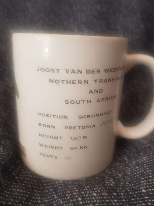 Joost van der Westhuizen Factory Signed Mug