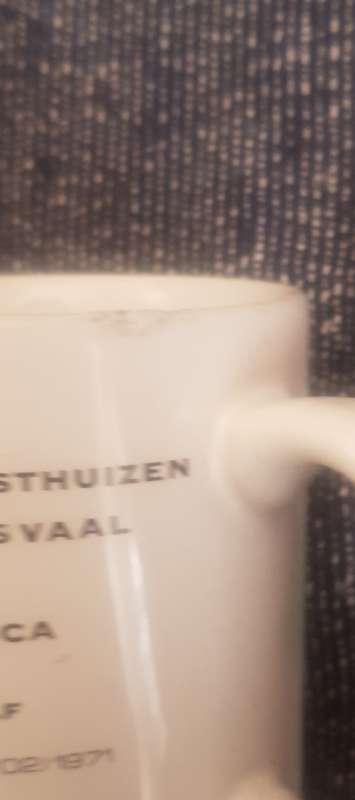 Joost van der Westhuizen Factory Signed Mug