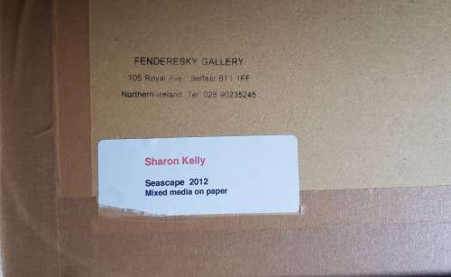 Sharon Kelly Certified at the back by Frederisky Gallery Belfast Northern Ireland Mixed Media Art