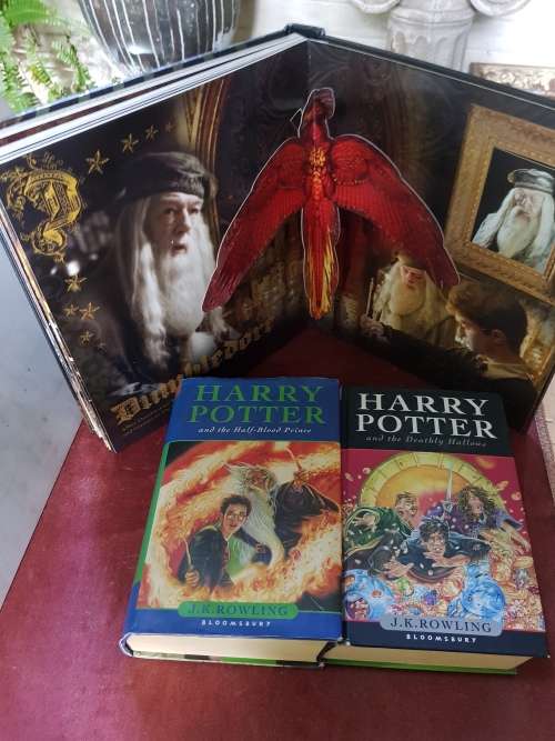 Harry Potter and the Half Blood Prince AND Deathly Hallows AND PopUp Book(half blood Prince)