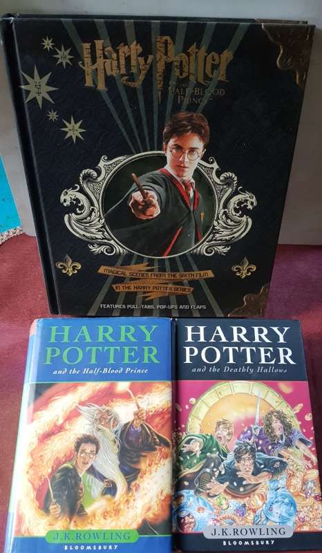 Harry Potter and the Half Blood Prince AND Deathly Hallows AND PopUp Book(half blood Prince)