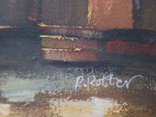 R.Potter Oil on Board