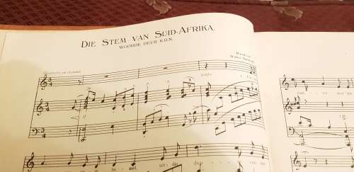 Die Stem van Suid Afrika Signed & enscribed by  Walter Spiethoff
