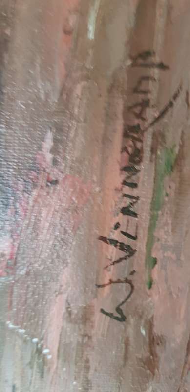 W VENNEKAMP GERMAN ARTIST SIGNED ORIGINAL OIL PAINTING MASTED SHIPS