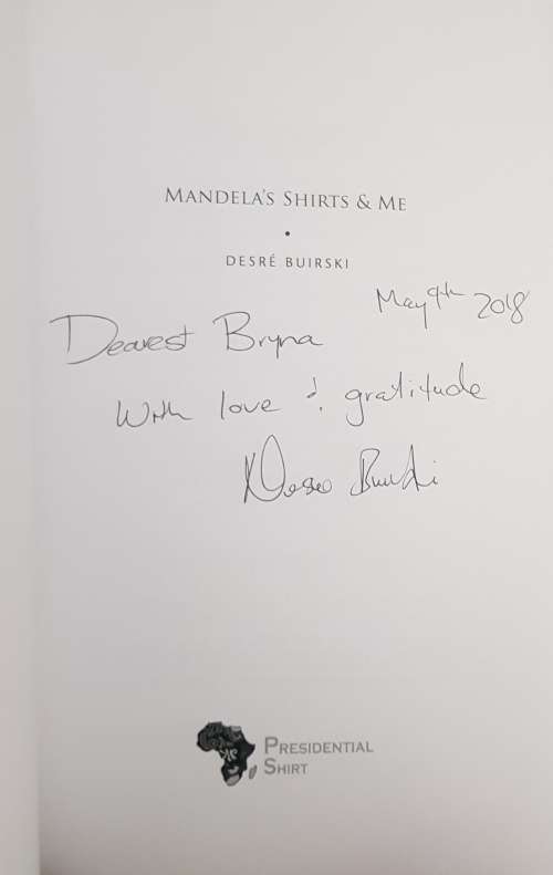 Mandelas Shirts and Me Desire Ann Buirski Signed