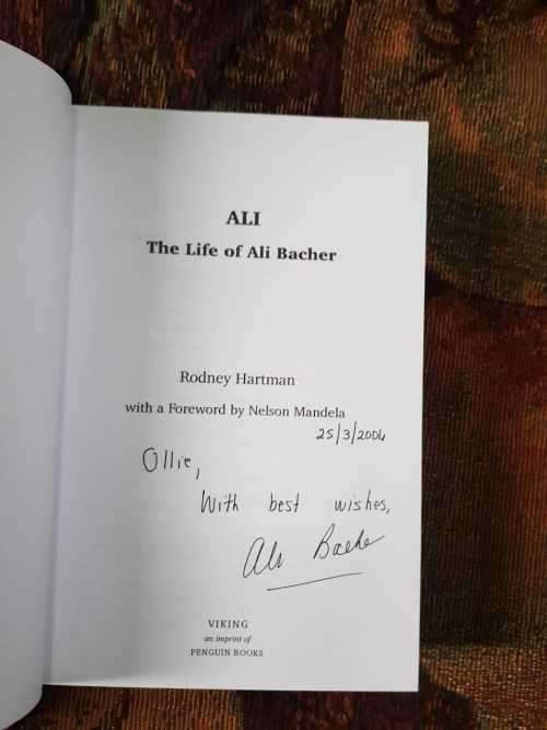 Cricket Ali Bacher Signed by Bacher and South African Cricket