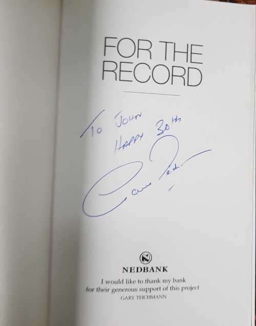 RUGBY - Gary Teichmann, Signed copy AND The Captains