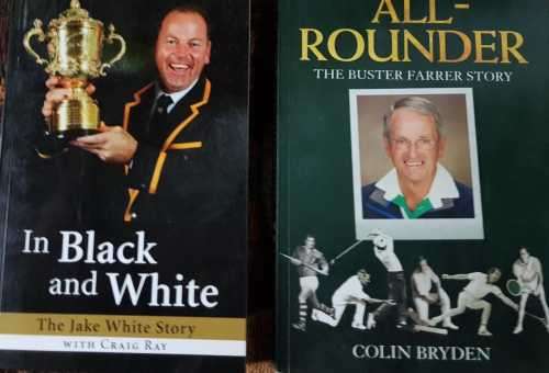 CRICKET - Both books signed !  In Black and White AND All Rounder