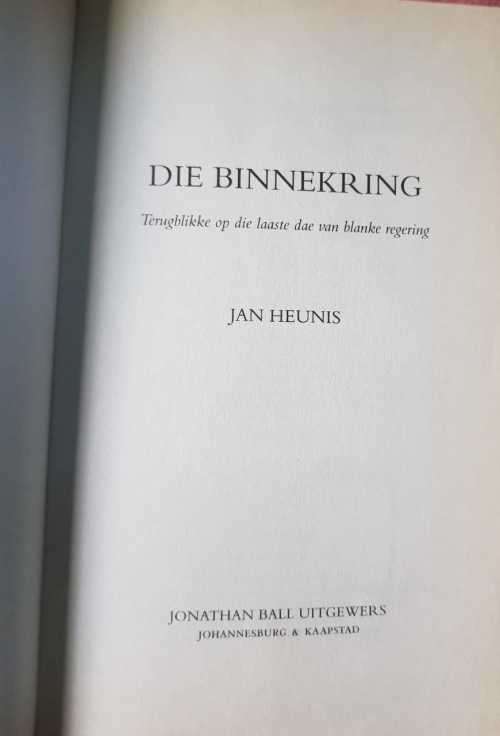 Jan Smuts and PW Botha - When Smuts Goes and Die Binnekring