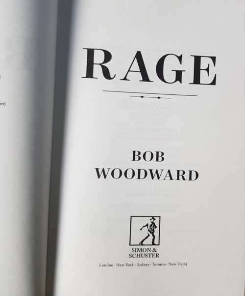 Trump Bob Woodward Rage - Donald Trump