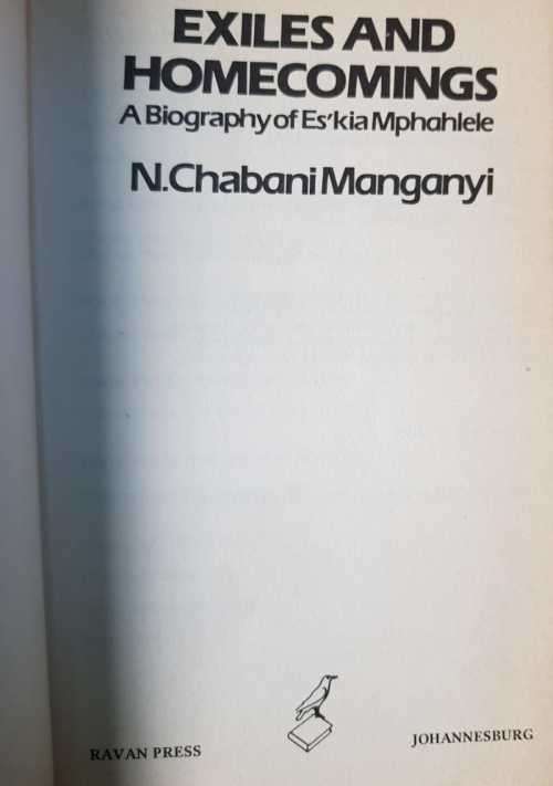Don Mattera and Chabani Manganyi  Azanian Love Songs and Exiles and Homecomings