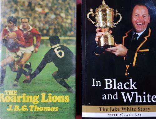 The Roaring Lions British Lions and In Black and White Jake White signed
