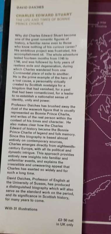 Royal - Charles Edward Stewart. The Life and Times of bonnie Prince Charles by David Daiches.