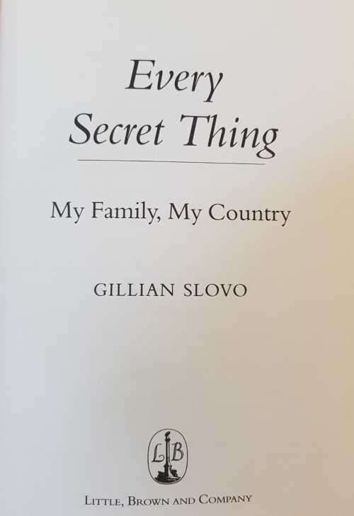 Slovo - Gillian Slovo AND Trevor Manual
