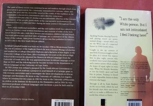AC Jordan and Lourens Erasmus Tales from Southern Africa AND Soccer Farm SIGNED!