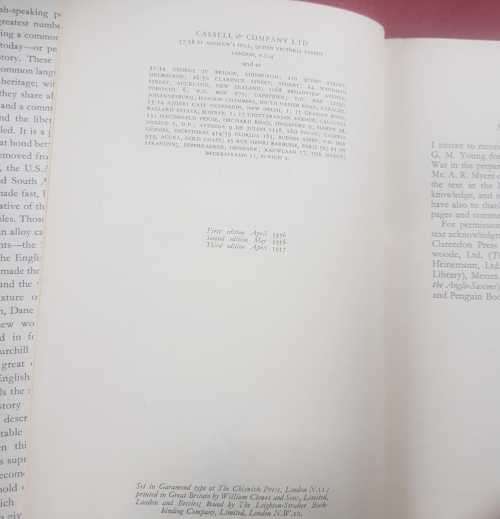Churchill History of the English speaking people AND Indispensable