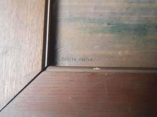 Rosyth Castle Watercolor circa 1901 signed !