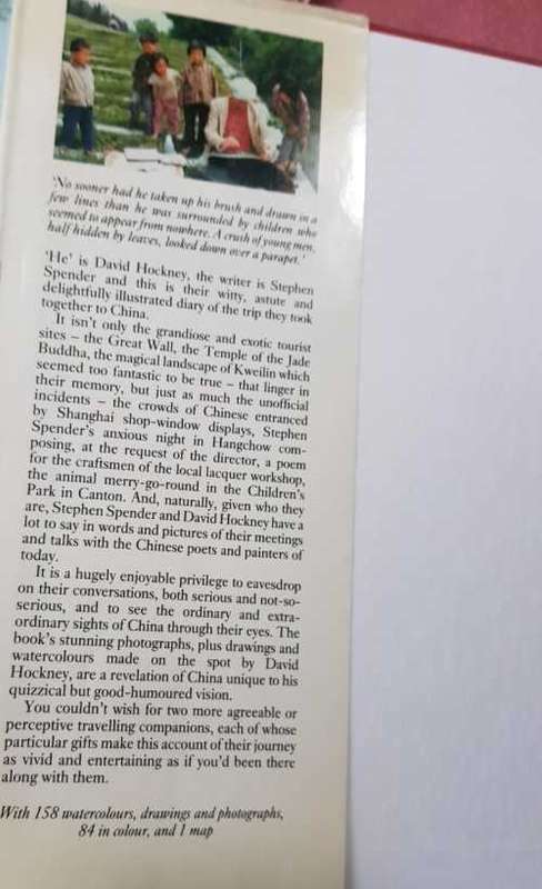 China Diary Stephen Spender and David Hockney.  158 watercolours, drawings and photographs