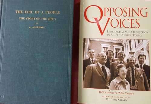 Jewish History- The Story of the Jews AND Helen Suzman, Opposing Voices