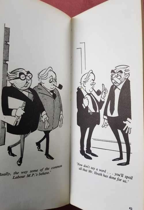 Zapiro Signed Copy and Wilson in Wonderland, Rare Cartoons Harold Wilson