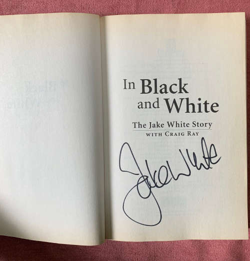 Springboks in Black and White Signed Copy & Springboks Notebook with Trophy