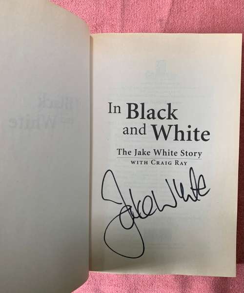 Springboks in Black and White Signed Copy & Springboks Notebook with Trophy