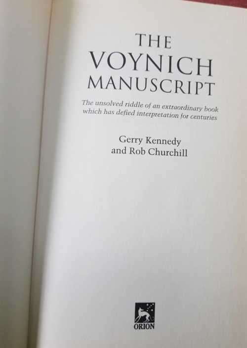 Schoonerman AND Voynich Manuscript