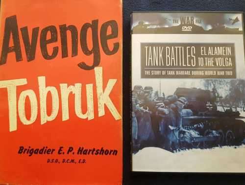 Avenge Tobruk by Brigadier E P Hartshorn, First Edition AND DVD