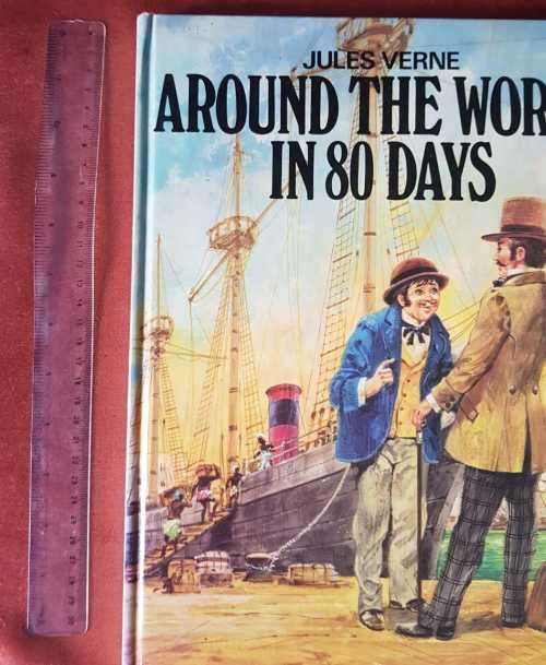 Around the World in 80 Days by Jules Verne. Illustrated