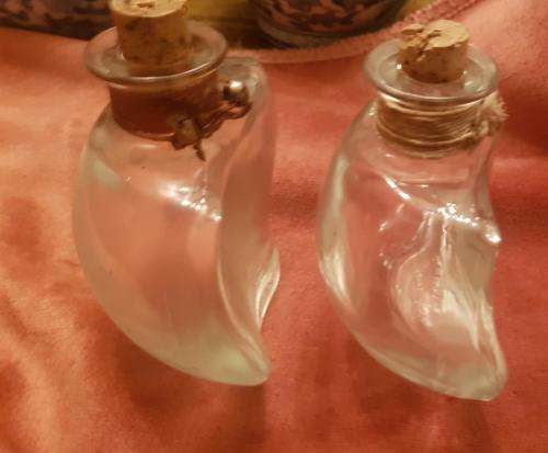 Vintage Mod Dep glass bottles Italy