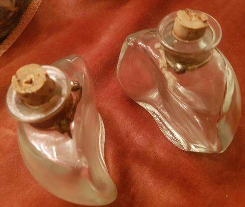 Vintage Mod Dep glass bottles Italy