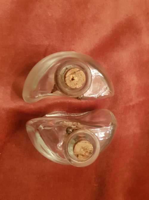 Vintage Mod Dep glass bottles Italy