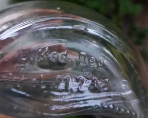 Vintage Mod Dep glass bottles Italy