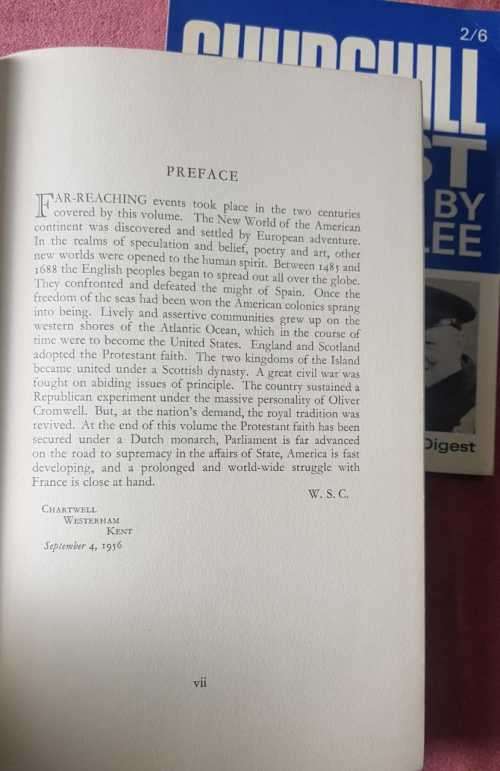 Churchill History of the English Speaking People & Churchill Digest & Churchill calendar