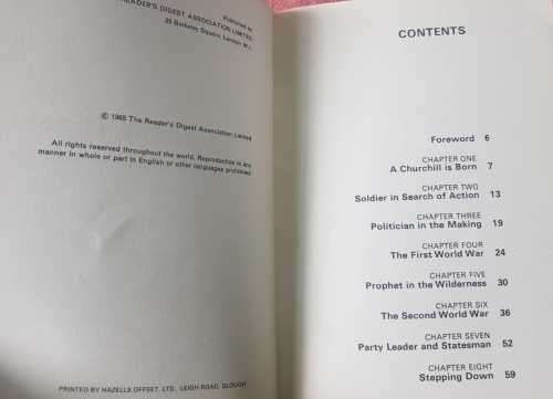 Churchill History of the English Speaking People & Churchill Digest & Churchill calendar