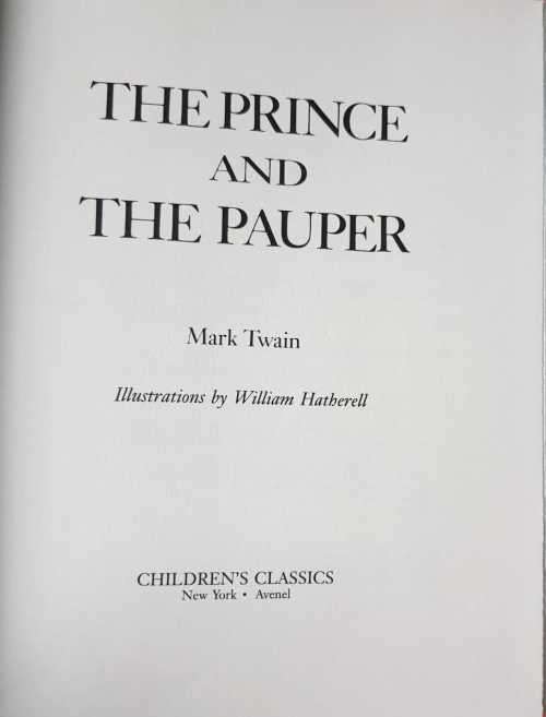 The Prince and The Pauper -   Illustrated by William Hatherell