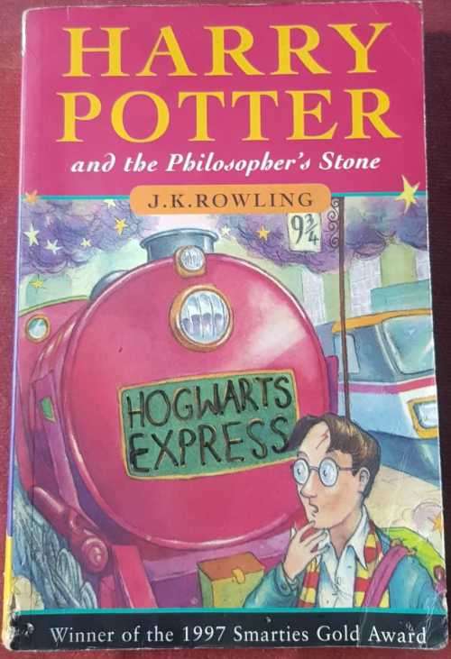 Harry Potter and Philosophers Stone, Rare First Edition Young Dumbledore back cover Reduced price !