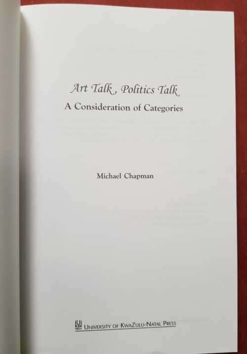 Art Talk Politics Talk by Michael Chapman  How to talk about Art