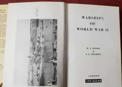 Warships of  World War II by H. T. Lenton and J. J. Colledge