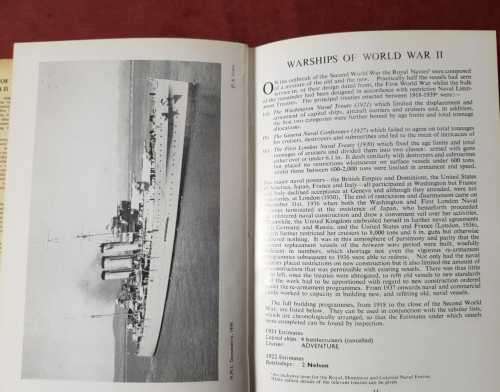 Warships of  World War II by H. T. Lenton and J. J. Colledge