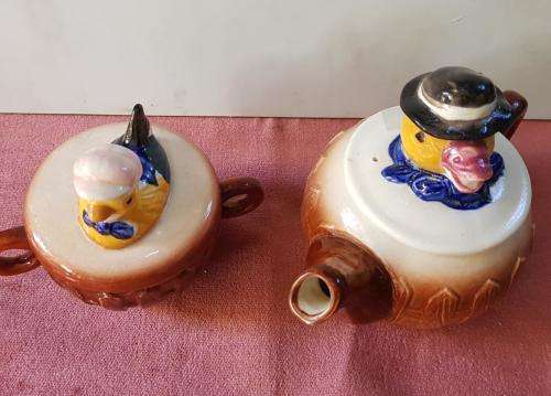 Otagiri farm animals teapot and sugar bowl.  Made in Japan, Vintage !