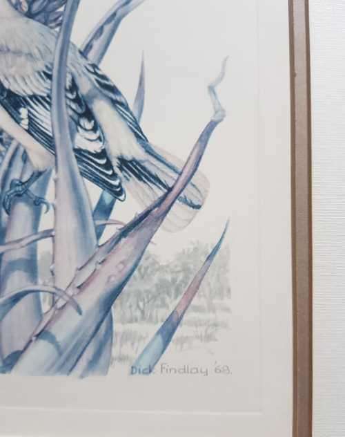 This is an original vintage folio print dated 1968, not a reproduction or modern copy Dick Findlay