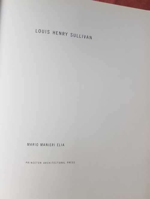 Louis Henry Sullivan by Mario Manieri Eria