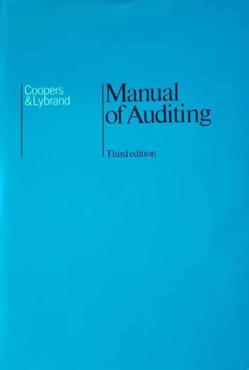Coopers and Lybrand - manual of auditing
