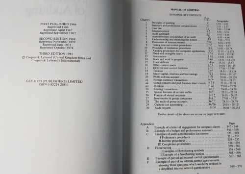 Coopers and Lybrand - manual of auditing