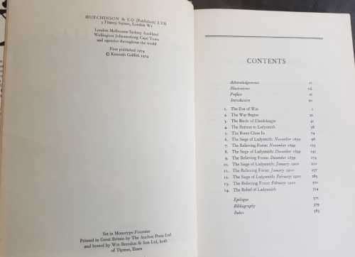 Anglo Boer War Siege of Ladysmith Churchill Kenneth Griffith First Edition