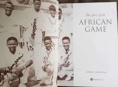 Mandela The story of an African Game / Cricket Proteas Apartheid First Edition Coffee Book