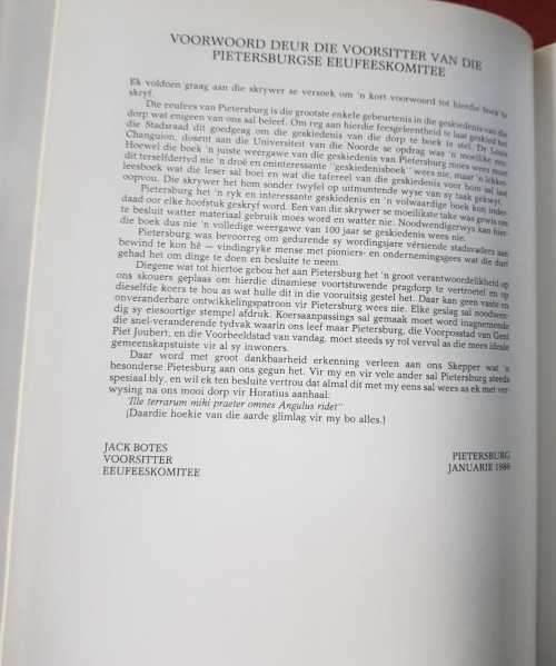 Pietersburg Die Eerste Eeu 1886-1986 (100 years)  by Louis Changuion