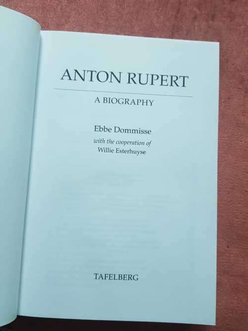 Mbeki AND Anton Rupert First Editions ANC
