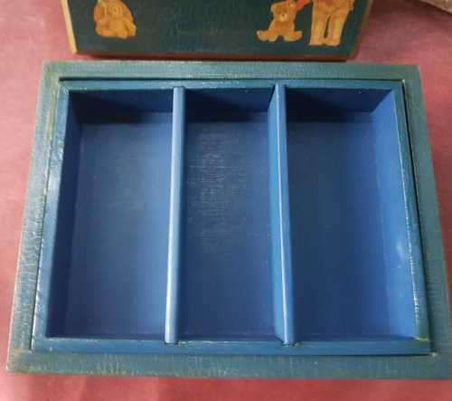 Bear Box two layers  childrens stationary craft box